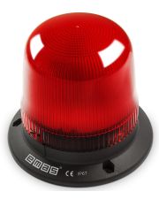 Червоний багатофункціональний проблисковий маяк Emas IT120R024 24В AC/DC Ø120мм