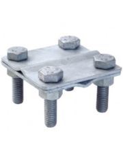 Соединитель «прут/прут» с четырьмя болтами DKC NG3109NI Ø10мм из нержавеющей стали
