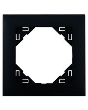 Одинарная рамка Logus 90 90910 TPM (черная матовая)