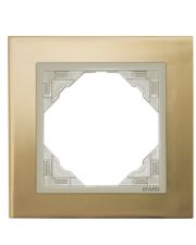 Рамка одинарная Logus 90 золото/жемчуг 90910 TOP
