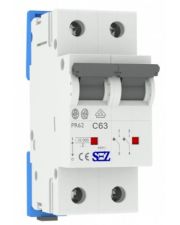Двополюсний автомат SEZ 62 C 63А 2P (PR62C63A)
