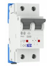 Двополюсний автомат SEZ 62 D 20А 2P (PR62D20А)