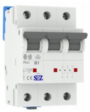 Трехполюсный автомат SEZ 63 B 1А 3P (PR63B1А)