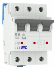 Триполюсний автомат SEZ 63 B 63А 3P (PR63B63А)