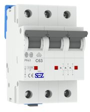 Триполюсний автомат SEZ 63 C 63А 3P (PR63C63А)