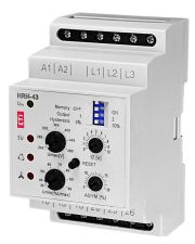 Реле контроля фаз  ETI 002471405 HRN-43 230V (3F 2x16A AC1) без нейтрали