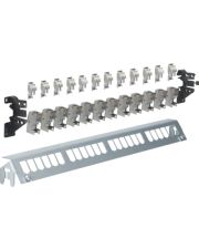 24-кратна патч-панель Hager FZ24MM з модулями 12xRJ45 та тримачами