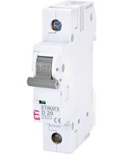 Автоматический выключатель ETI 002161517 ETIMAT 6 1p D 20A (6kA)