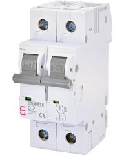 Автоматичний вимикач ETI 002163508 ETIMAT 6 2p D 2A (6kA)