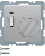 Регулятор температури Berker 20306084 QX 10А/250В (алюміній)