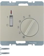 Регулятор температури Berker 20307104 K5 250В (сталевий лак)