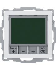 Цифровий термостат Berker 20446089 QX з дисплеєм 8А/250В (полярна білизна)