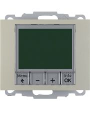 Регулятор температури Berker 20447104 K5 з годинниковим механізмом 250В (сталевий лак)