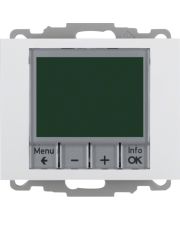 Регулятор температури Berker 20447109 K1 з годинниковим механізмом 250В (полярна білизна)