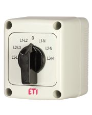 Кулачковый переключатель в корпусе ETI 004773201 CS 16 66 PN (фазного/линейного напряжения IP65 16A)