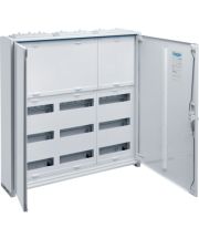 Щит Hager FWB53N Univers IP44/II 800x800x161мм 108 М с блоком для клемм