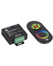 Контролер з ПДУ радіо (чорний) RGB 3 канали 144W, 4А, IEK-eco