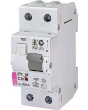 Автомат дифференциальный ETI KZS-2M 20А/30мА