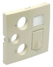 Центральная панель розетки R-TV-SAT, 1x RJ45, Cat.6 UTP Logus 90 жемчуг 90770 TPE