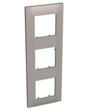 Трехместная вертикальная рамка Schneider Electric Altira ALB45729 (какао)