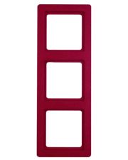 Трехместная рамка Berker Q.1 10136062 (красная)