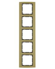 Пятиместная рамка Berker B.3 10153016 (золото/антрацит)