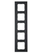 Пятиместная пластиковая рамка Berker B.7 10156626 (антрацит)