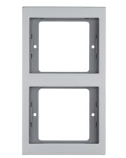 Двухместная вертикальная рамка Berker K.5 13237003 (алюминий)