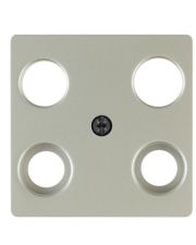 Накладка TV розетки Berker K.5 148304 4 выхода (сталь)