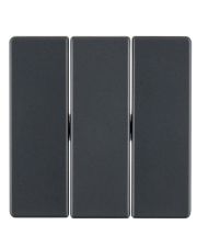 Тройная клавиша выключателя Berker Q.x 16656086 (антрацит)