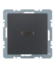 HDMI розетка Berker Q.x 3315426086 (антрацит)
