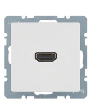 HDMI розетка Berker Q.x 3315426089 (полярная белизна)