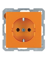 Розетка Berker Q.x 47436014 с заземлением (оранжевая)
