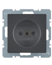 Розетка Berker Q.x 6167336086 с защитой контактов (антрацит)