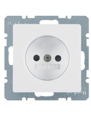 Розетка Berker Q.x 6167336089 с защитой контактов (полярная белизна)