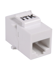 Проходной адаптер RJ45-RJ45 кат.5e UTP тип Keystone Jack, ITK