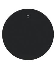 Одинарная клавиша выключателя Berker R.x 16222045 с символом «0» (черная)