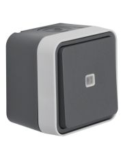 Переключатель Berker W.1 30763525 IP55 с подсветкой (серый)