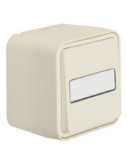 Переключатель Berker W.1 30763552 с полем для надписи IP55 (полярная белизна)