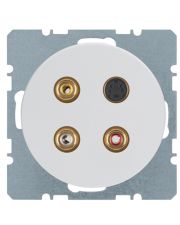 Розетка Berker Rx 3315322089 RCA/S-Video (полярна білизна)