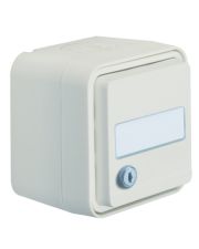 Розетка Berker W.1 47893502 с полем для надписи с замком с заземлением (полярная белизна)