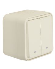 Двойная клавиша жалюзи Berker W.1 50753532 IP55 (полярная белизна)