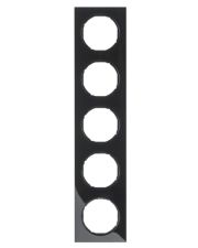 Рамка 5-местная, черная Berker R.3