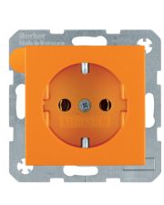 Розетка оранжевая матовая, 16А/250В Berker B.3/B.7
