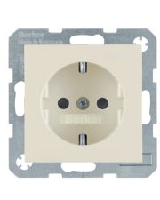 Розетка с защитой от детей, белая 16А/250В Berker S.1