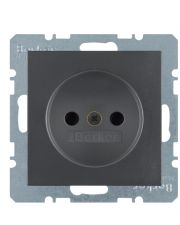 Розетка с защитой от детей, антрацит, 16А/250В Berker B.3/B.7