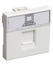 Інформаційна розетка IEK РКІ-20-00-П RJ-45 на 2 модулі UTP кат.5e, (CKK-40D-RI2-K01)