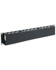 Кабельный органайзер ITK CO05-2MCM с крышкой 19" 2U (черный)