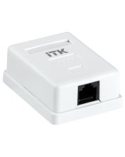 Розетка информационная RJ45, кат.5Е UTP, 1-порт, ITK