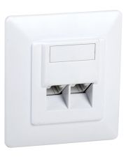 Розетка информационная RJ45, кат.5Е UTP, 2-порта, ITK